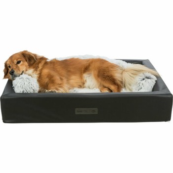 Tapete para Cão Trixie Branco Preto Cinzento Felpa 75 × 55 cm