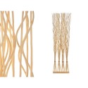 Spanische Wand MJ84091-W natürlich Weidenholz 50 x 182 x 13 cm 4 Sträuße