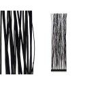 Spanische Wand Varas Schwarz Weidenholz 50 x 185 x 12 cm