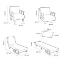 Sofá-cama Individual Convertível 4 em 1 Softfa InnovaGoods