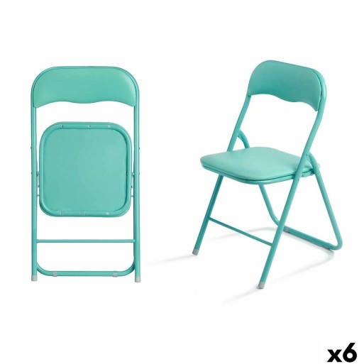 Sedia Pieghevole 10924 Verde 43 x 46 x 78 cm 88 x 6,5 x 45 cm (6 Unità)