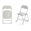 Chaise Pliante 10925 Gris 43 x 46 x 78 cm 88 x 6,5 x 45 cm (6 Unités)