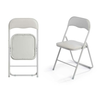 Chaise Pliante 10925 Gris 43 x 46 x 78 cm 88 x 6,5 x 45 cm (6 Unités)