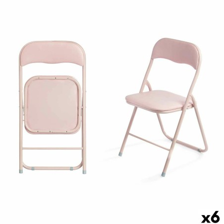 Silla Plegable 10923 Rosa 43 x 46 x 78 cm 88 x 6 x 45 cm (6 Unidades) Silla Plegable 10923 Rosa 43 x 46 x 78 cm 88 x 6 x 45 cm (6 Unidades)