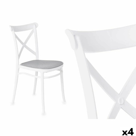 Sedia Ibergarden PC-175 Bianco Grigio 4 Unità
