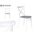 Cadeira Ibergarden PC-175 Branco Cinzento 4 Unidades