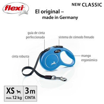 Trela para Cães Trixie New Classic Azul 3 m