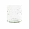 Garrafa DKD Home Decor Cristal Cinzento Transparente Aço inoxidável (9 x 9 x 28.3 cm) (1 L)