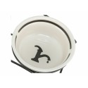Mangeoire pour chiens Trixie Blanc Noir Ø 13 cm 250 ml