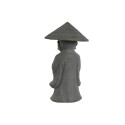 Figura Decorativa Home ESPRIT Cinzento Monge Oriental 30 x 30 x 53 cm