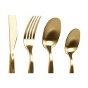 Faqueiro DKD Home Decor Dourado Aço inoxidável 2 x 0,5 x 22 cm 24 Peças