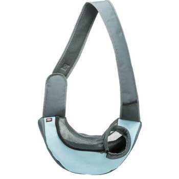 Mala a tira colo para animais de estimação Trixie Sling Azul Claro Cinzento claro Poliéster 5 × 25 × 18 cm
