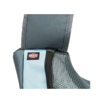 Mala a tira colo para animais de estimação Trixie Sling Azul Claro Cinzento claro Poliéster 5 × 25 × 18 cm