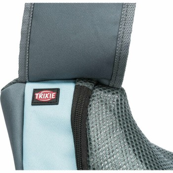Mala a tira colo para animais de estimação Trixie Sling Azul Claro Cinzento claro Poliéster 5 × 25 × 18 cm