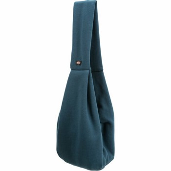 Mala a tira colo para animais de estimação Trixie Soft Azul Cinzento claro Poliéster Algodão 22 × 20 × 60 CM