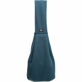Mala a tira colo para animais de estimação Trixie Soft Azul Cinzento claro Poliéster Algodão 22 × 20 × 60 CM