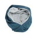Mala a tira colo para animais de estimação Trixie Soft Azul Cinzento claro Poliéster Algodão 22 × 20 × 60 CM