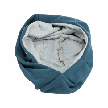 Mala a tira colo para animais de estimação Trixie Soft Azul Cinzento claro Poliéster Algodão 22 × 20 × 60 CM