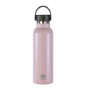 Garrafa Térmica Safta Rosa empolvado Cor de Rosa Silicone Aço inoxidável