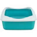 Arenero para Gatos Trixie Classic Azul Blanco Plástico 37 × 15 × 47 cm
