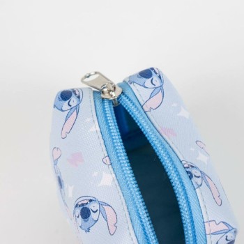 Dispensador de Bolsas Stitch Azul claro 100 % poliéster 9 x 21 x 3 cm
