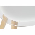 Chaise de Salle à Manger DKD Home Decor Blanc Bois Polycarbonate (Reconditionné A)
