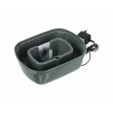 Fontaine pour Animaux de Compagnie Trixie Polygon Blanc Gris Silicone Mélamine 2,5 L 28 x 11 x 22 cm