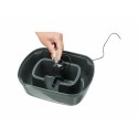 Fontaine pour Animaux de Compagnie Trixie Polygon Blanc Gris Silicone Mélamine 2,5 L 28 x 11 x 22 cm