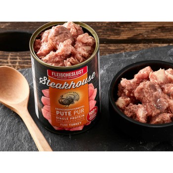 Nassfutter Fleischeslust Pure 400 gr Truthahn