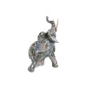 Figura Decorativa Home ESPRIT Multicolor Elefante Mediterráneo 16 x 7 x 17 cm (2 Unidades)