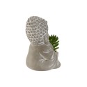 Plante décorative Home ESPRIT Polyéthylène Ciment Buda Oriental 8,5 x 7 x 11 cm (3 Unités)