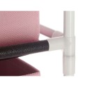 Scaffale Bianco Rosa polipropilene Ferro TNT (Non Woven) 35 x 35 x 102 cm (6 Unità)