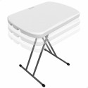 Mesa Dobrável Lifetime 66 x 71 x 46 cm Branco Aço HDPE
