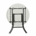 Mesa Dobrável Lifetime Branco Redonda Aço Plástico 83 x 73,5 cm