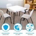 Mesa Infantil Lifetime Dobrável Branco Aço Plástico 61 x 61 x 53,5 cm
