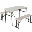 Table set with chairs Lifetime Cream 106 x 61 x 74 cm