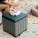 Scatola portaoggetti con coperchio Lifetime Grigio 51,2 x 51,2 x 50,8 cm