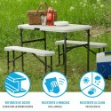 Table set with chairs Lifetime Cream 106 x 61 x 74 cm