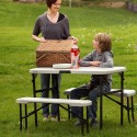 Table set with chairs Lifetime Cream 106 x 61 x 74 cm