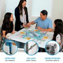 Mesa Dobrável Lifetime Branco Quadrado Aço Plástico 94 x 94 x 74 cm