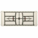 Mesa Dobrável Lifetime Branco Retangular Aço Plástico 183 x 76 cm