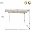 Gazebo Colorbaby Foldable Adjustable height Steel 300 x 300 x 220 cm