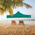 Gazebo Colorbaby Foldable Adjustable height Steel 300 x 300 x 220 cm