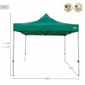 Gazebo Colorbaby Foldable Adjustable height Steel 300 x 300 x 220 cm