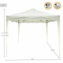 Gazebo Colorbaby Max-Air Branco Tecido Aço 300 x 300 x 250 cm