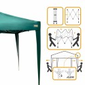 Gazebo Colorbaby Max-Air Verde Tecido Aço 300 x 300 x 250 cm