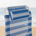 Espreguiçadeira reclinável Colorbaby textileen Alumínio Azul Branco 149 x 49 x 78 cm