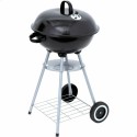 Holzkohlegrill mit Rädern Aktive 46 cm kreisförmig Schwarz mit Deckel