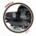 Barbecue a Carboni con Ruote Aktive 46 cm Rotonda Nero Con coperchio