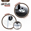 Barbacoa de Carbón con Ruedas Aktive 46 cm Redonda Negro Con Tapa